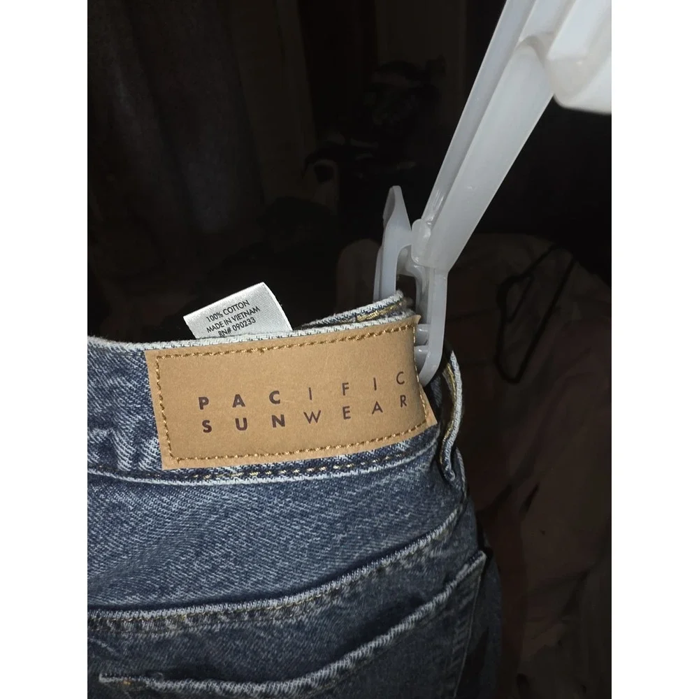 pacsun womens jeans white striped Front. 28